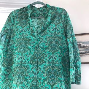 J. Crew Paisley Beach Cover Up